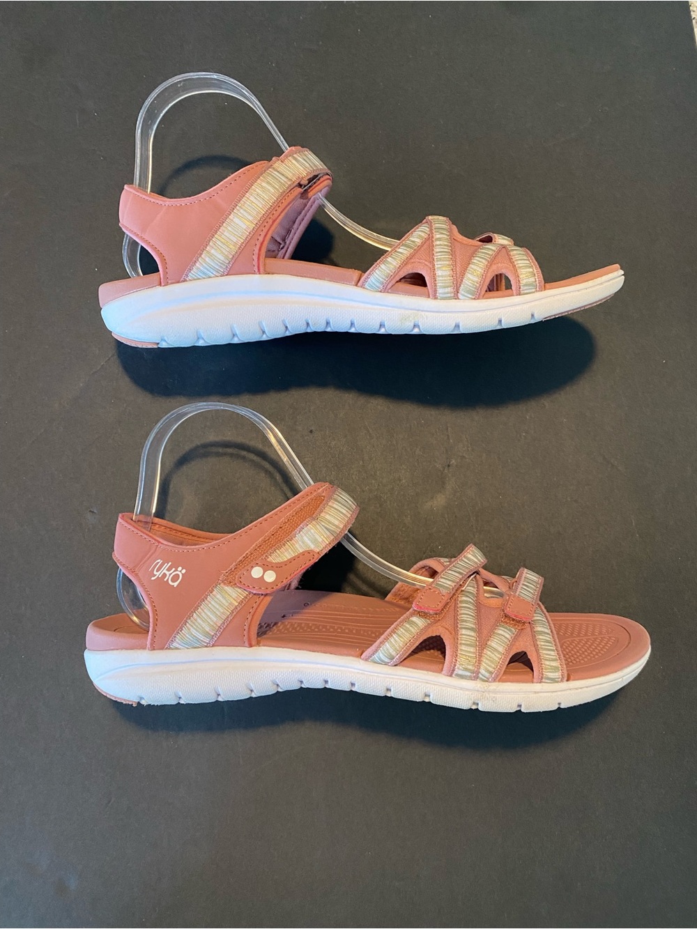 Ryka Sport Sandals with CSS Tech Savannah Stripe Tea Rose 11